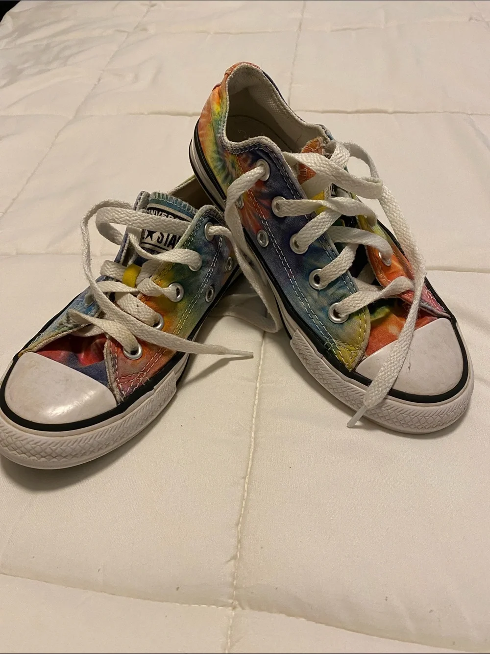 Converse Kids Low Top Tie-Dye Sneakers - Rainbow 12